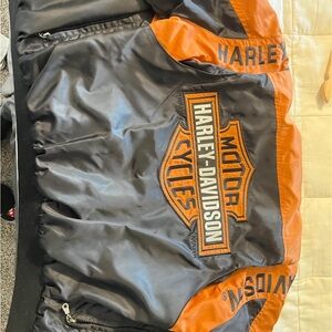 Harley-Davidson Gray and Orange Jacket